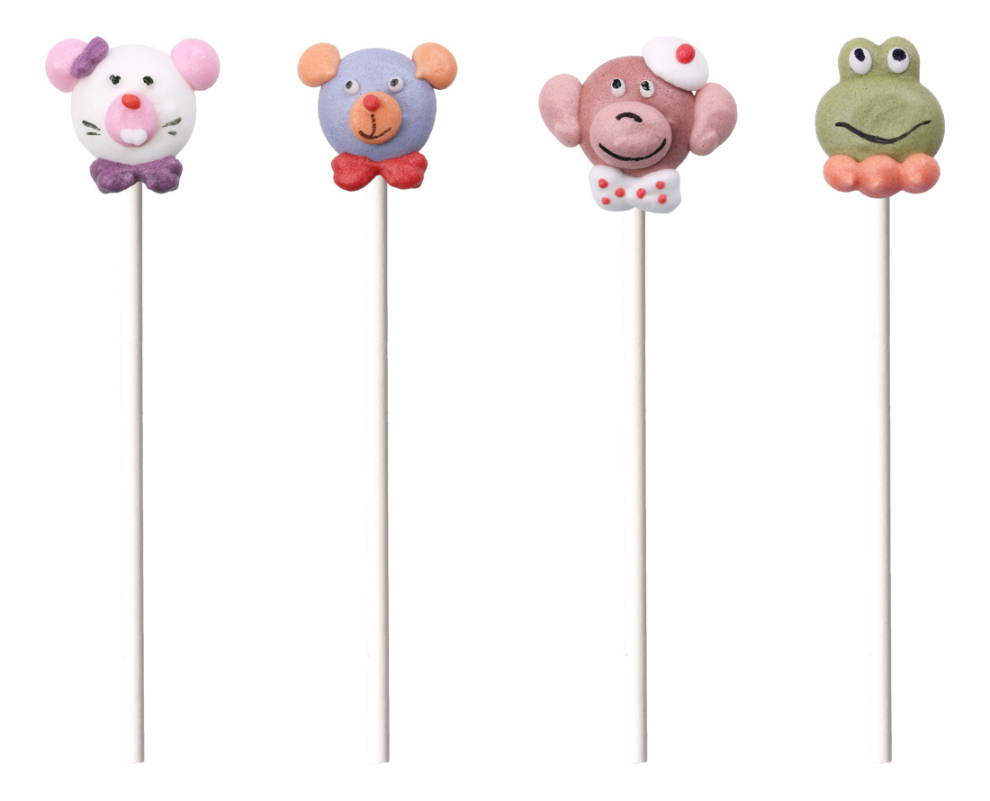 V20391 Animal heads on a stick