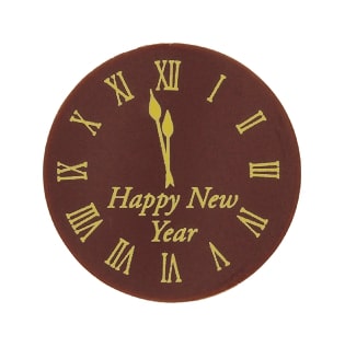 V42102 Happy New Year clock
