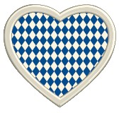 V49702 Heart of Bavaria diamonds with border