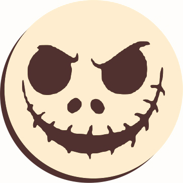 V40022 Halloween scary face bright