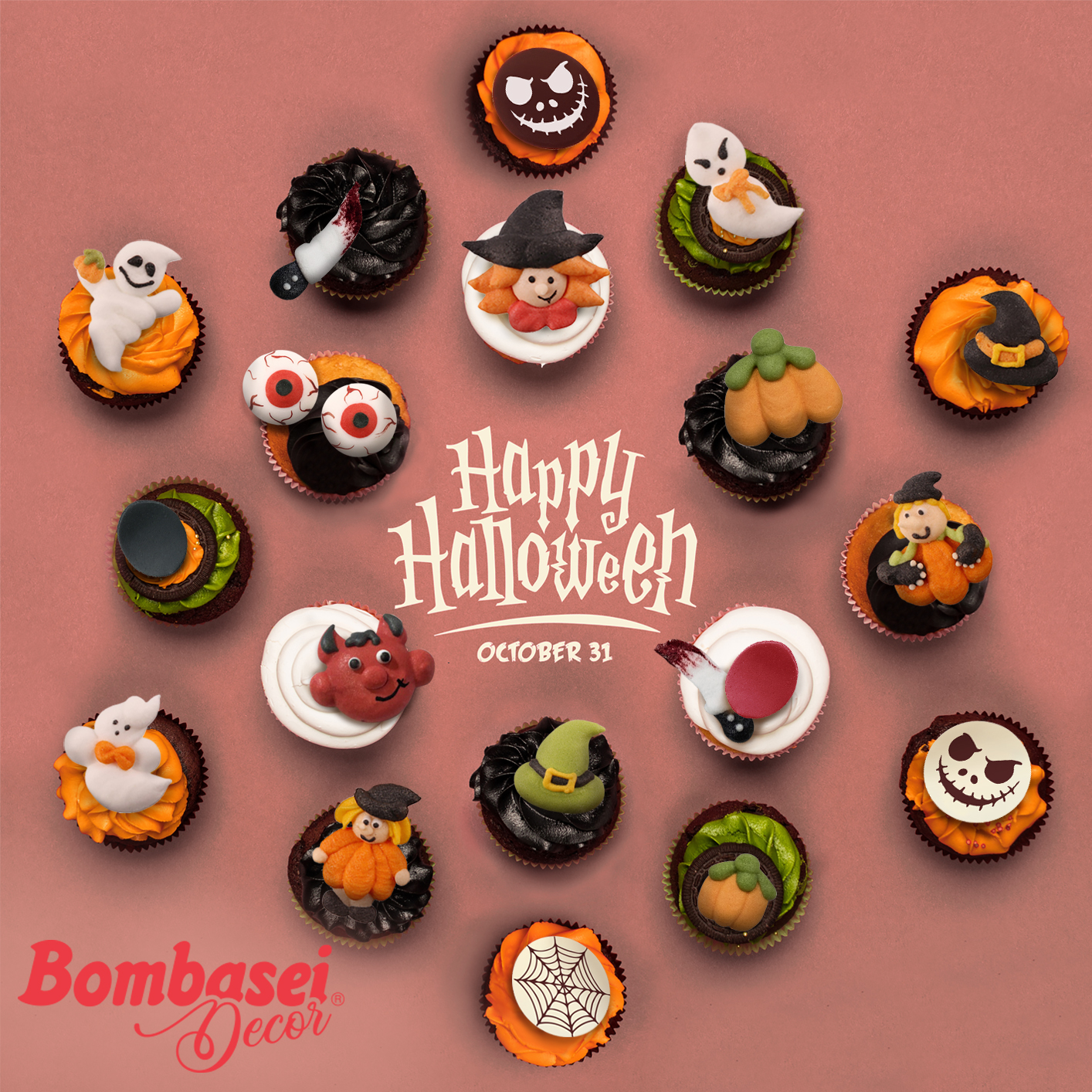 40022_1 Halloween scary face bright