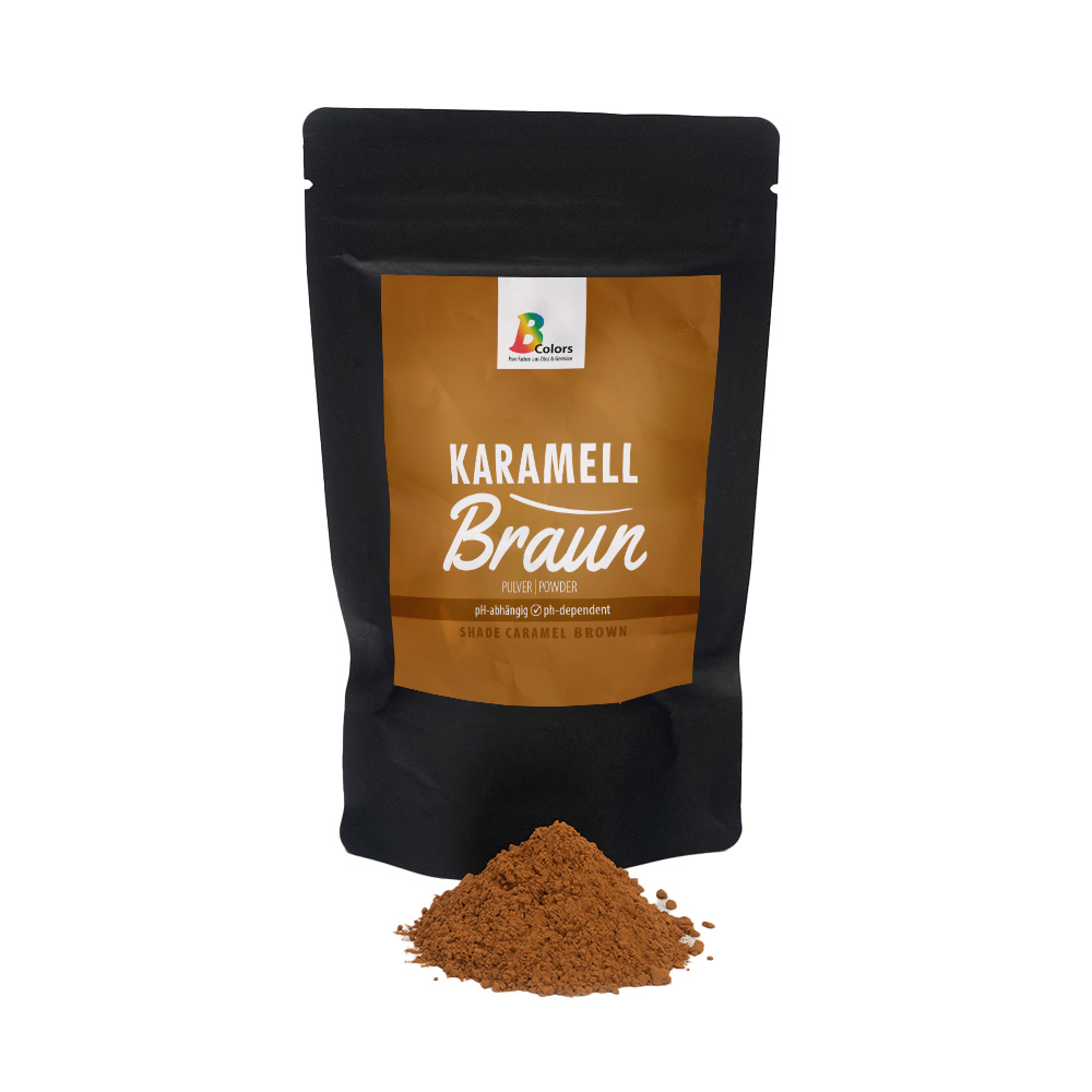 V80808 Powder zip bag caramel 120g