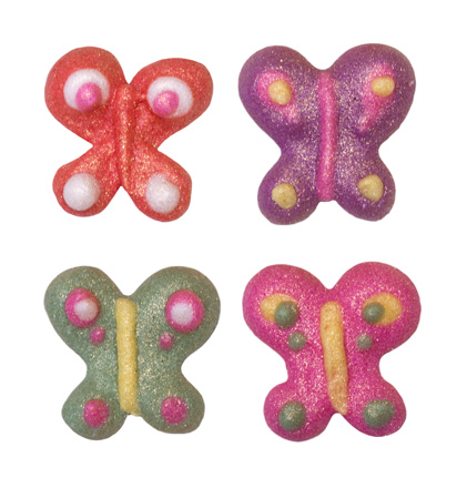 V20816 Butterflies glitter