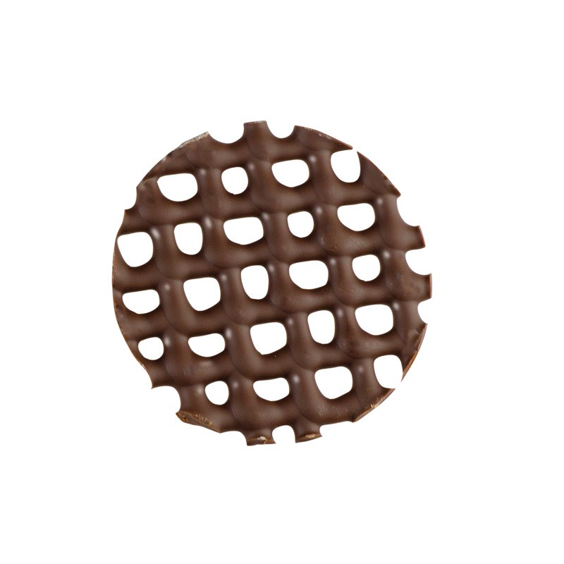 V60020 Chocolate lattice round dark
