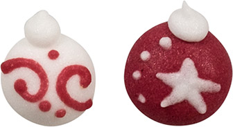 V20324 Christmas baubles red