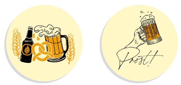 V45449 Cheers set of 2