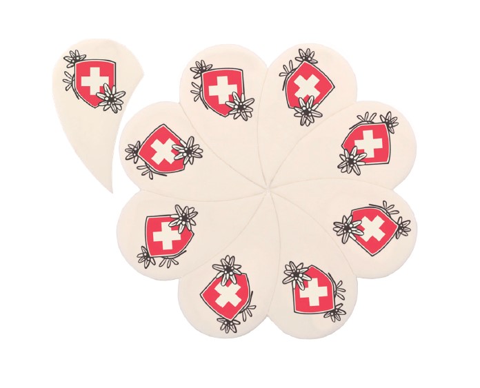 V10712 Swiss cross / Edelweiss