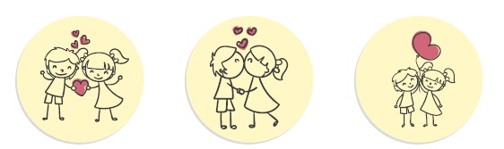 V44714 Decor set boy & girl