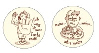 V18001 Cake sayings cartoon