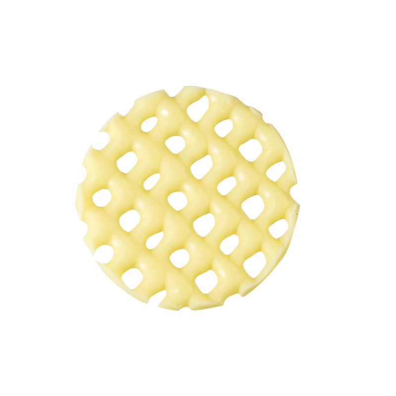 V60021 Chocolate lattice round white