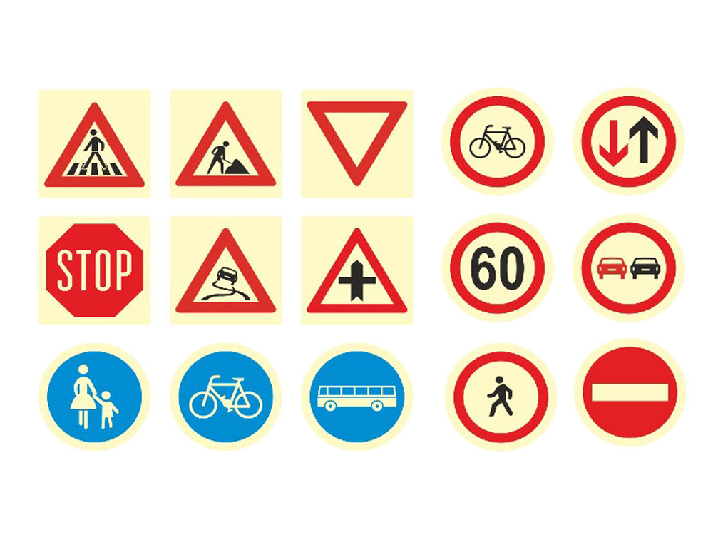 V41001 Chocolate traffic sign