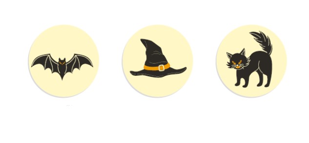 V40026 Halloween friends set of 3