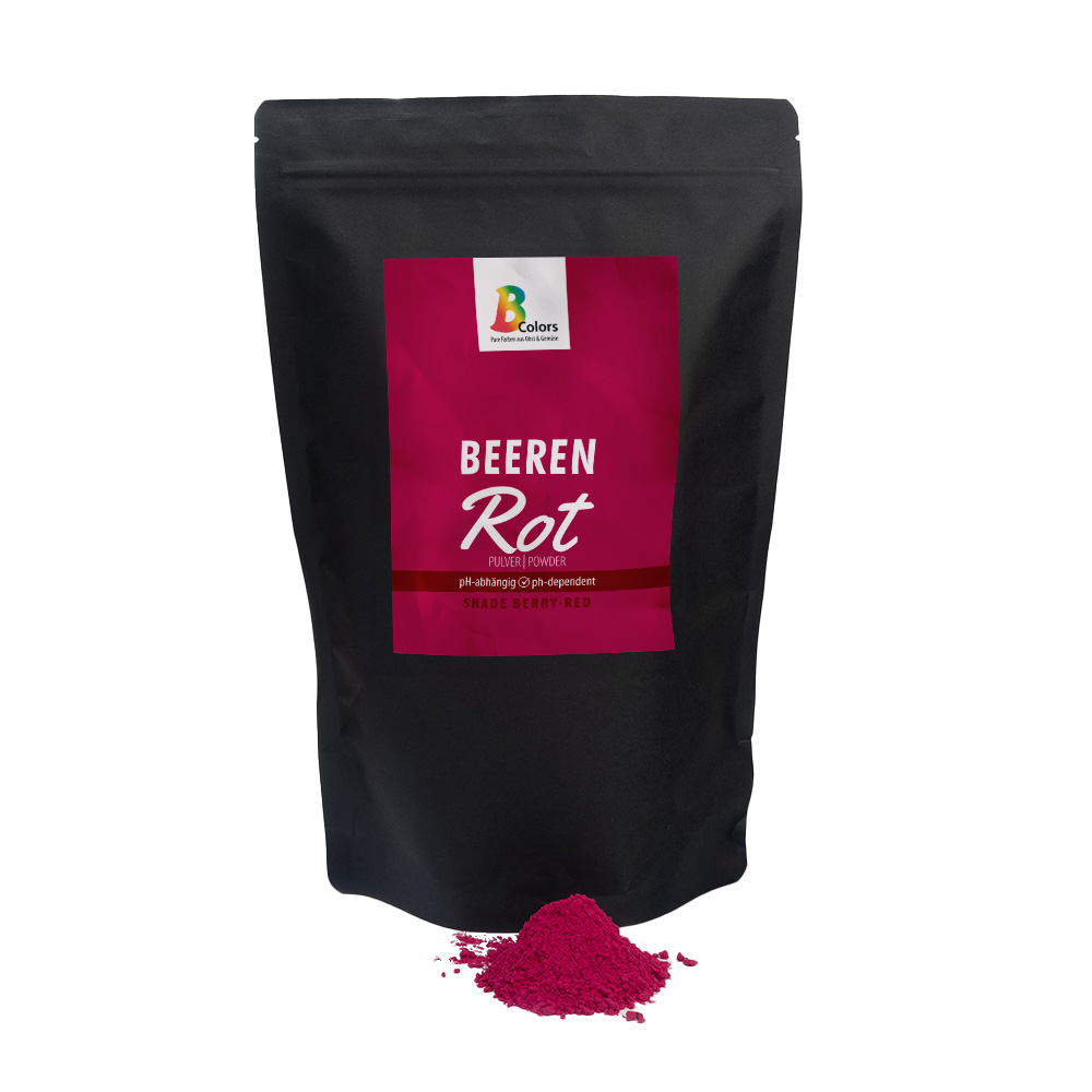 V80815 Powder zip bag berries red 750g