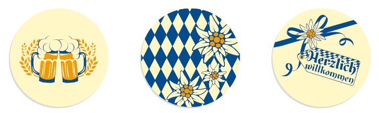V45450 Bavarian overlay set of 3