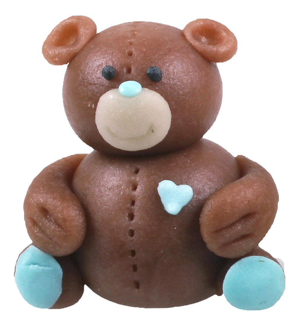 30396_1 Bears brown heart blue / pink