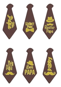 V49901 Father's Day chocolate ties
